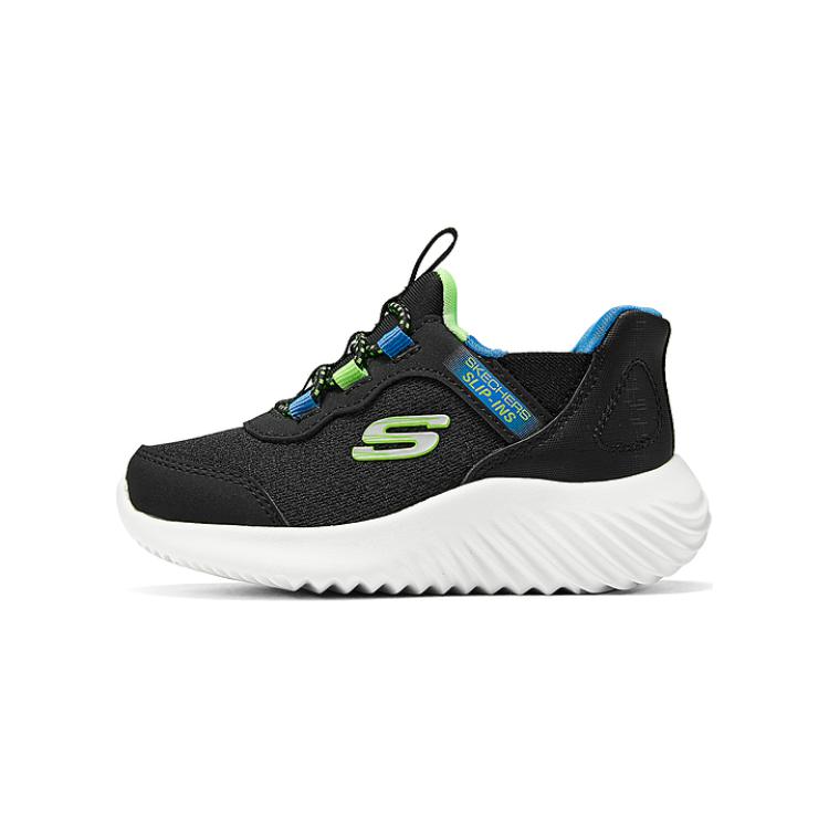 

Skechers Kids Bounder нескользящие устойчивые к истиранию низкие детские ботинки Black Infant And Toddler