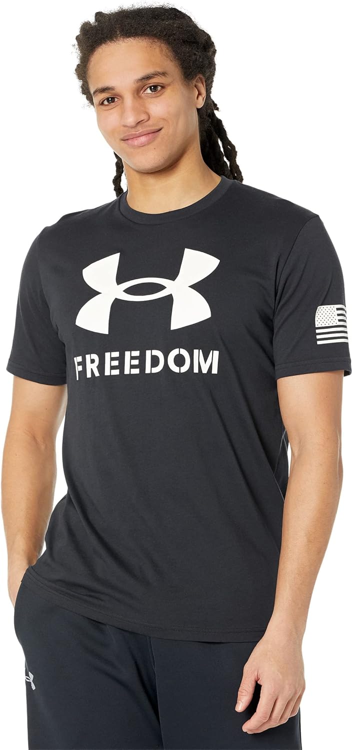 

Новая мужская футболка с логотипом Freedom от Under Armour, Black (001)/White, Белый, Новая мужская футболка с логотипом Freedom от Under Armour, Black (001)/White