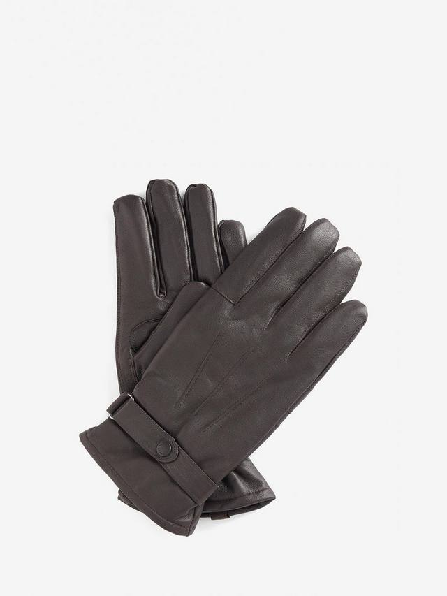 

Матовые кожаные перчатки Barbour, Dark Brown