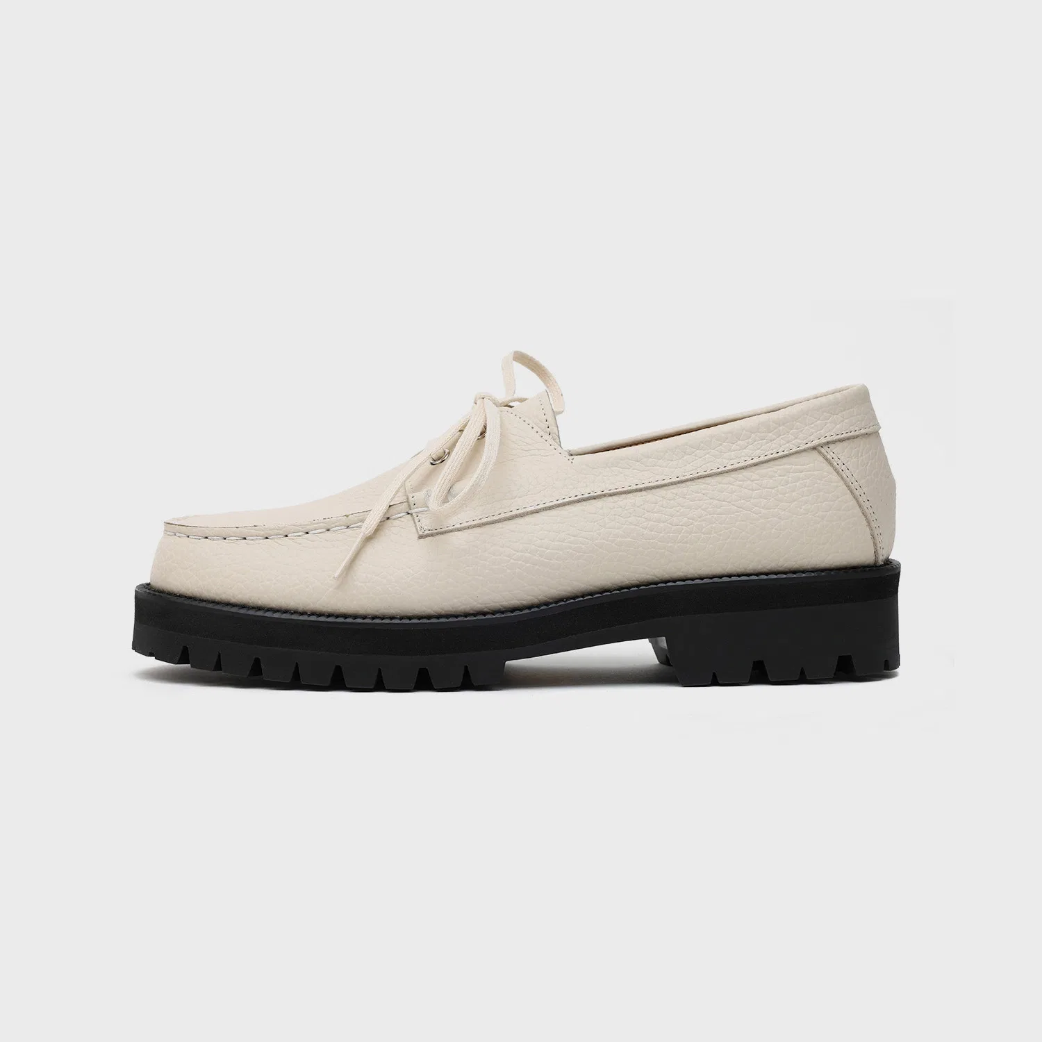 Мужские кремовые лоферы Standard Casual Sole Boat Shoes от Firenze.A — фото 3