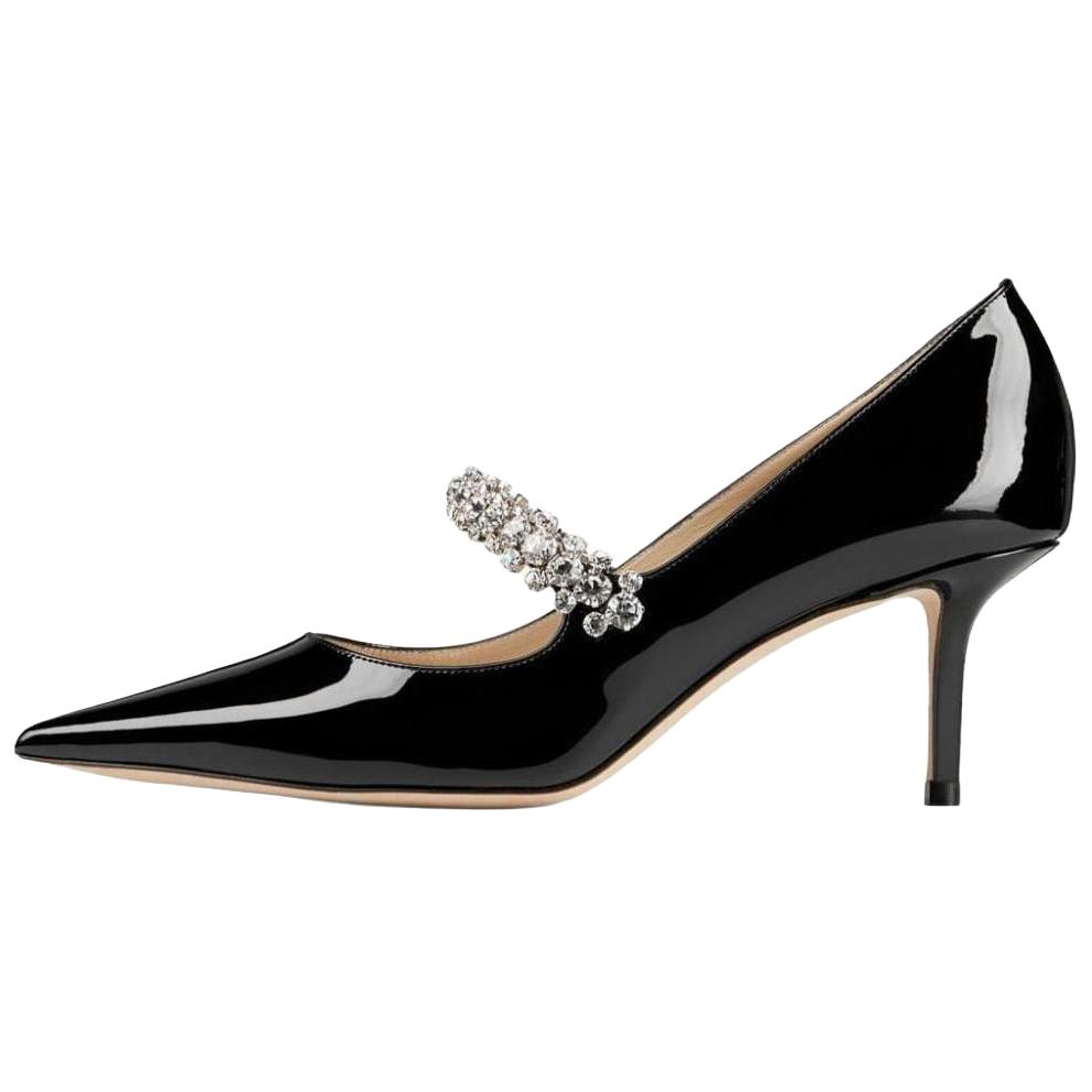 Туфли-лодочки Bing 85 мм из кожи Jimmy Choo, Black