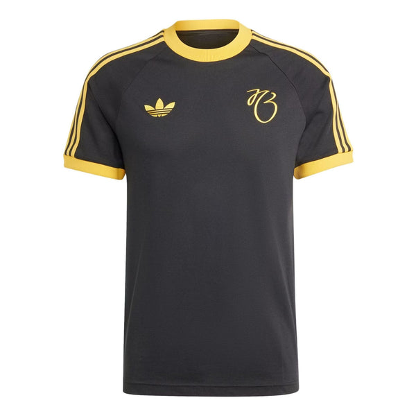

Футболка jude bellingham 3-stripes t-shirt 'black yellow' Adidas, черный
