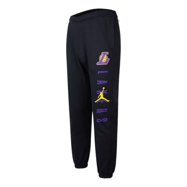 

Спортивные штаны Air Jordan NBA Courtside Statement Edition Los Angeles Lakers Bundle Feet Sports Long Pants Black, черный