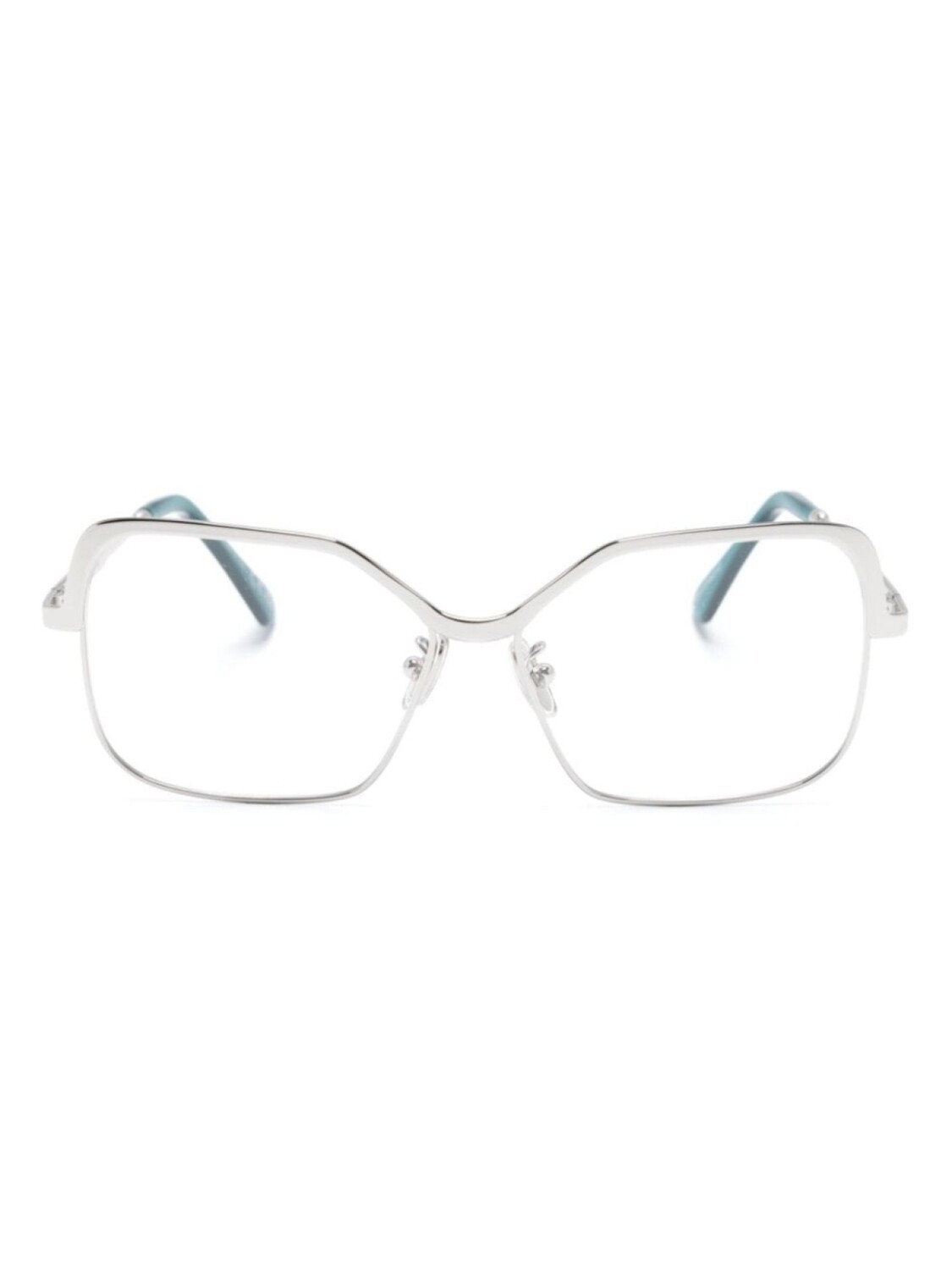 

Marni Eyewear очки в квадратной оправе с тисненым логотипом, серебристый