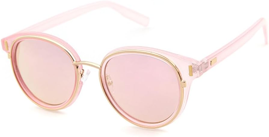 

Солнцезащитные очки в стиле ретро с металлической круглой оправой, женские солнцезащитные очки, мужские солнцезащитные очки с защитой от УФ-излучения UV400 HDUBFY, Pink