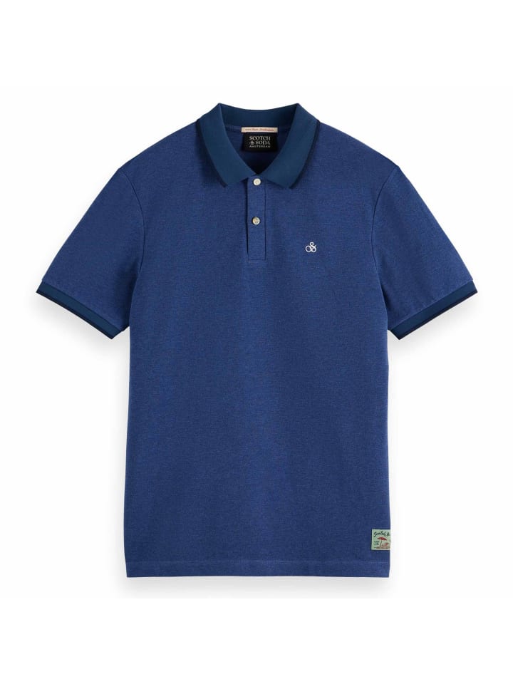 

Футболка поло Scotch & Soda, темно-синий