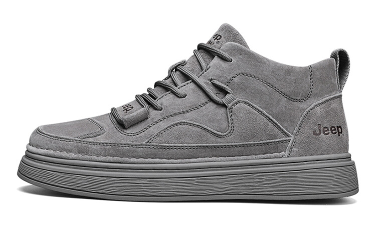 

Кроссовки Jeep Skateboarding Shoes Men Mid-top Gray, серый