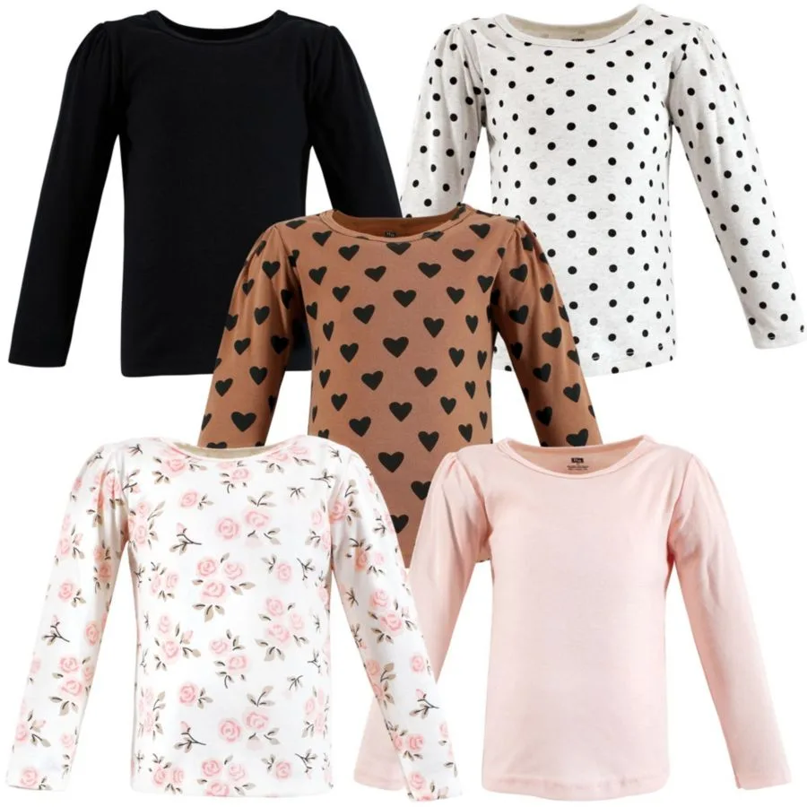 Футболки с длинным рукавом Hudson Baby, cinnamon розовый prints