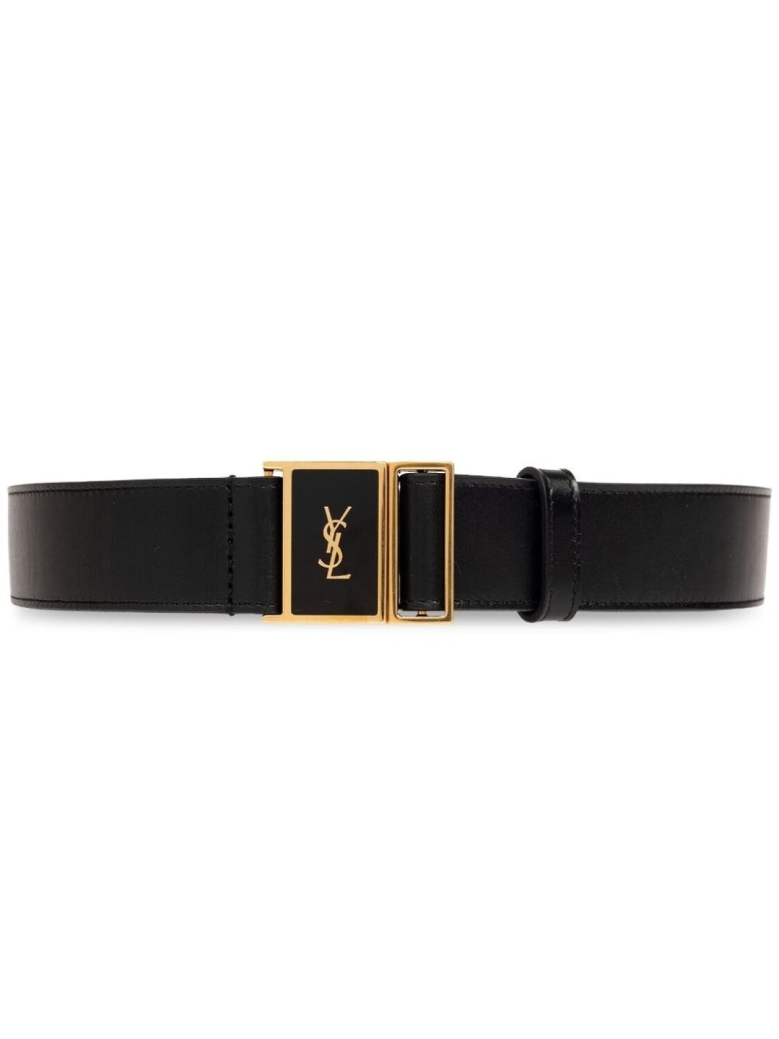

Кожаный ремень Cassandre Saint Laurent, черный