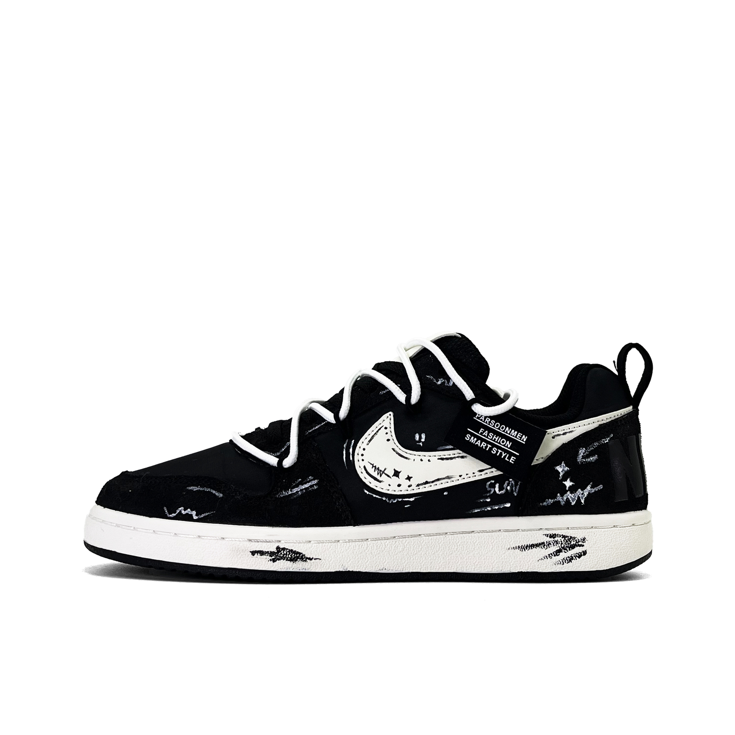

Court Borough Shadow Drawing Low top Skateboard Shoes Unisex Nike, черный