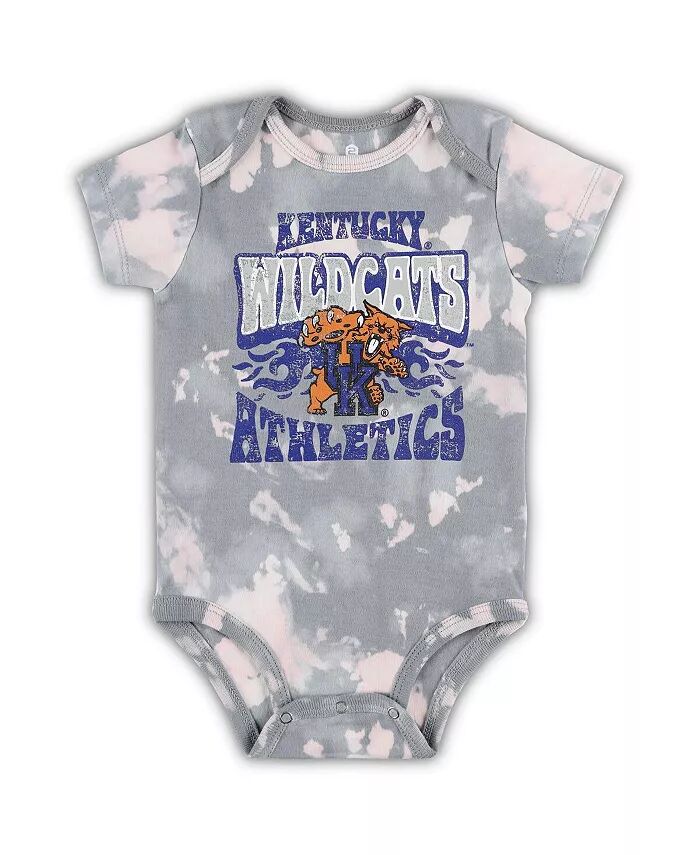 

Боди-комбинезон с принтом тай-дай Kentucky Wildcats Lil Rocker серого цвета для мальчиков и девочек Outerstuff