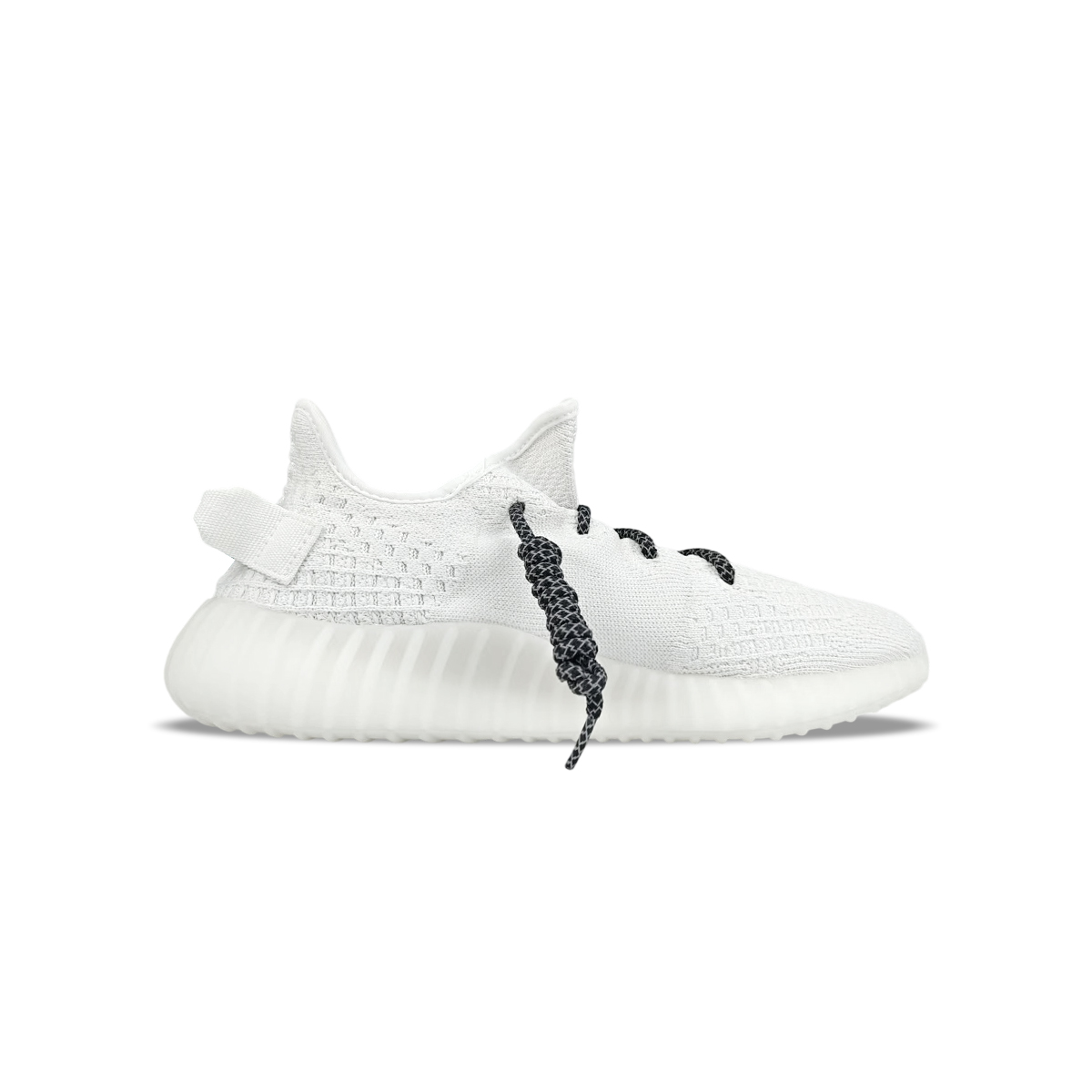 Adidas Originals Изи Буст 350 V2 Абразивоустойчивые низкие повседневные кроссовки унисекс белый черный - белый, цвет White — фото 4
