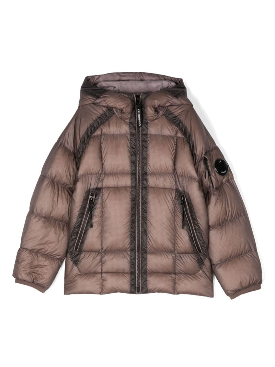 

C.P. Company Kids утепленная куртка с линзами, фиолетовый