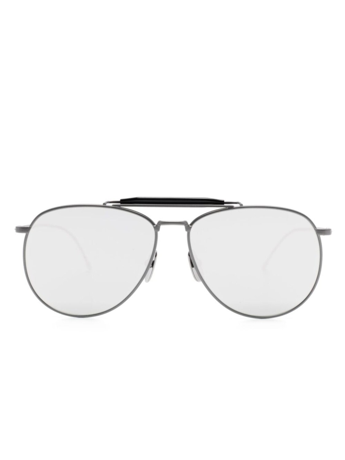 

Thom Browne солнцезащитные очки-пилоты, серый