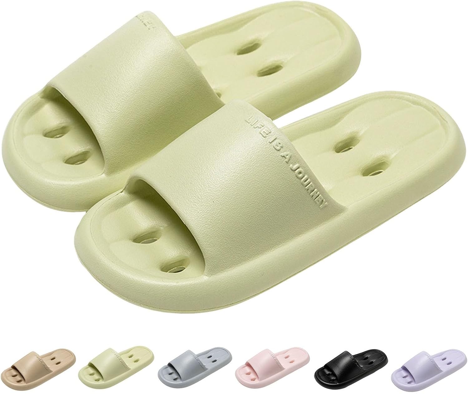 

Душевые тапочки для женщин и мужчин с массажным эффектом, мягкая амортизированная подошва - противоскользящие шлепанцы, быстро сохнущие сланцы, пляжные сандалии, переносные тапочки Generic, B-green