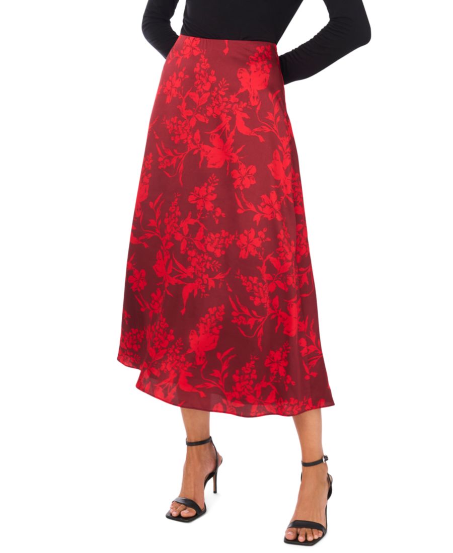 

Женская юбка миди А-силуэта Vince Camuto, Crimson