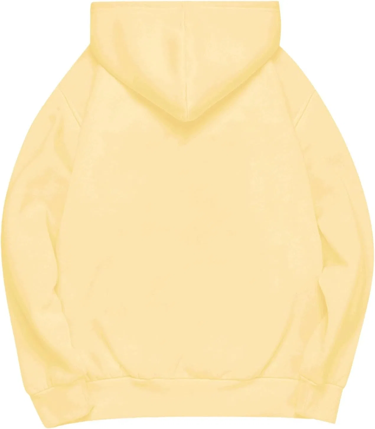 Худи оверсайз с капюшоном для девочек, Generic, Light Yellow — фото 3