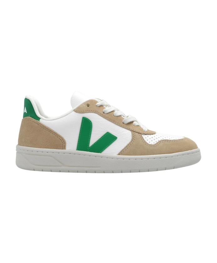 Кроссовки V 10 из бесхромированной кожи Veja, мультиколор