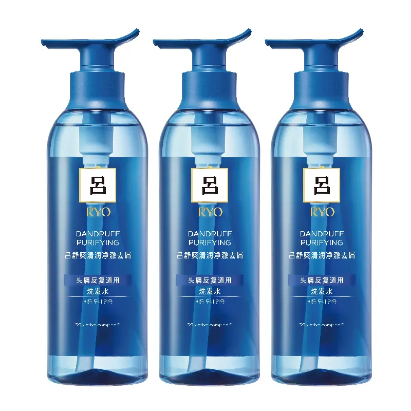 

Ryo Синий шампунь Lü очищающий новая версия 400мл/400мл*2/400мл*3/920мл