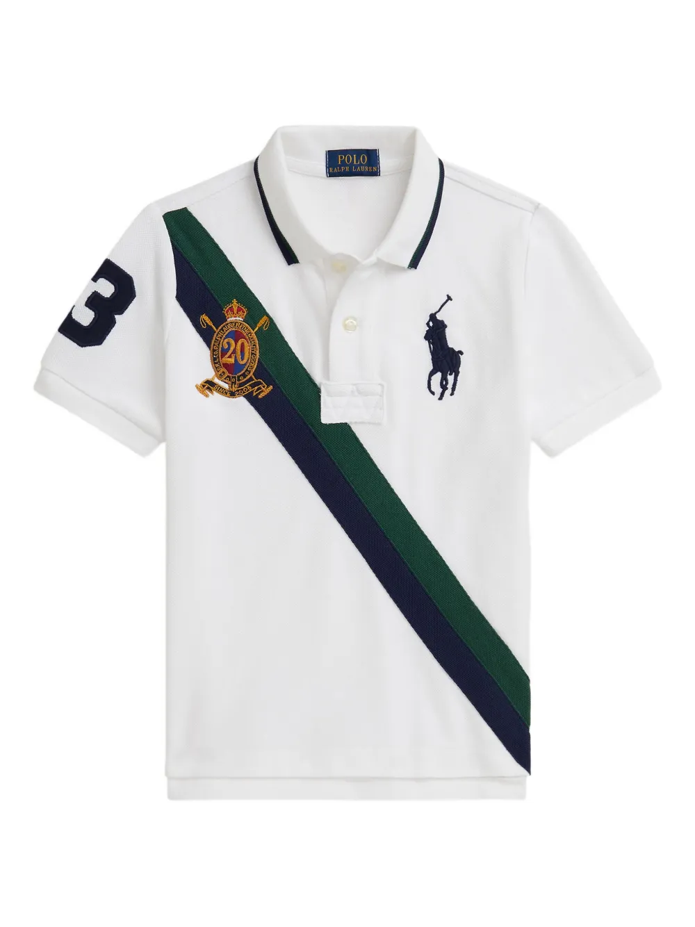 

Поло с короткими рукавами POLO RALPH LAUREN KIDS, белый