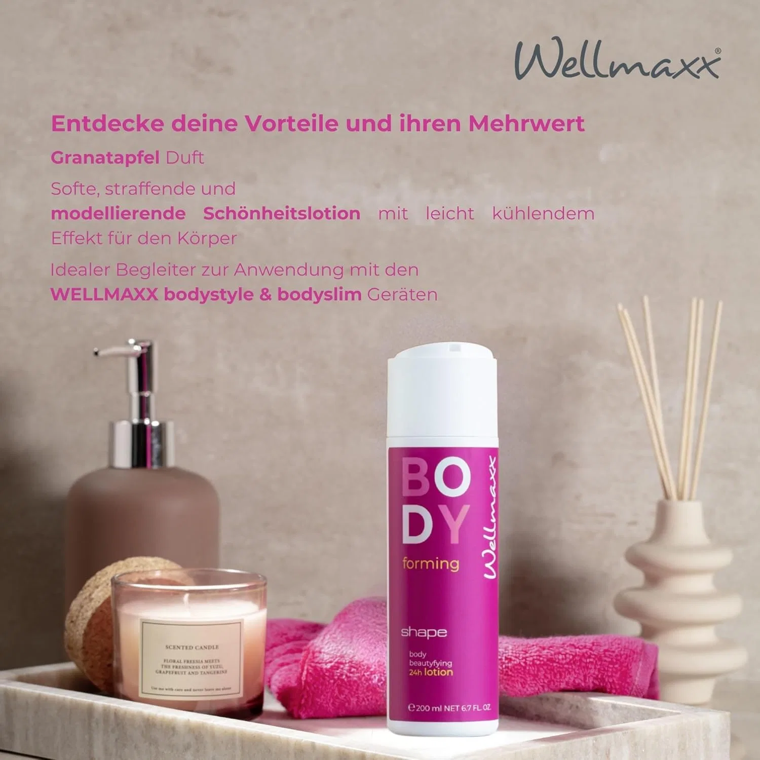 Лосьон для тела WELLMAXX shape body beautyfying 24h с кофеином Wellmaxx — фото 4