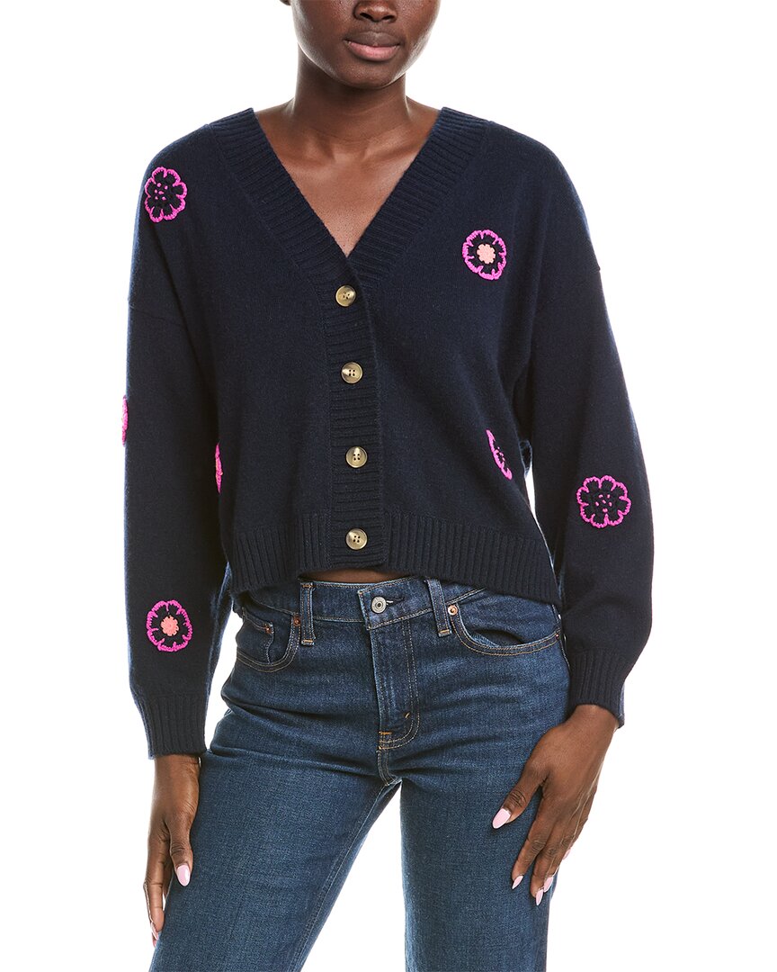 

Бродье Кашемир Флер Кашемировый кардиган Brodie Cashmere, синий