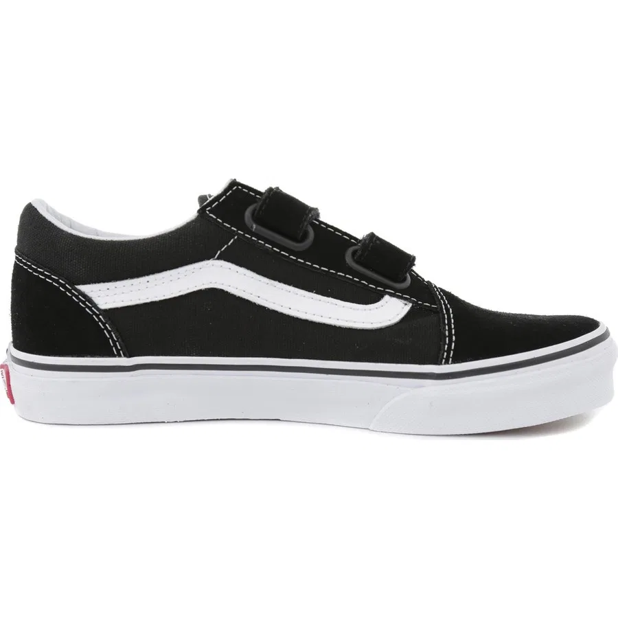 Детские кеды с липучками Old Skool V Vans, Черный — фото 4
