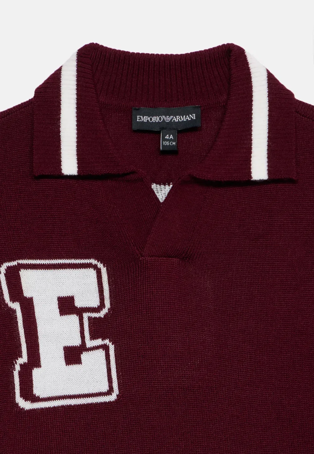 Джемпер унисекс Emporio Armani, Maroon Banner — фото 3