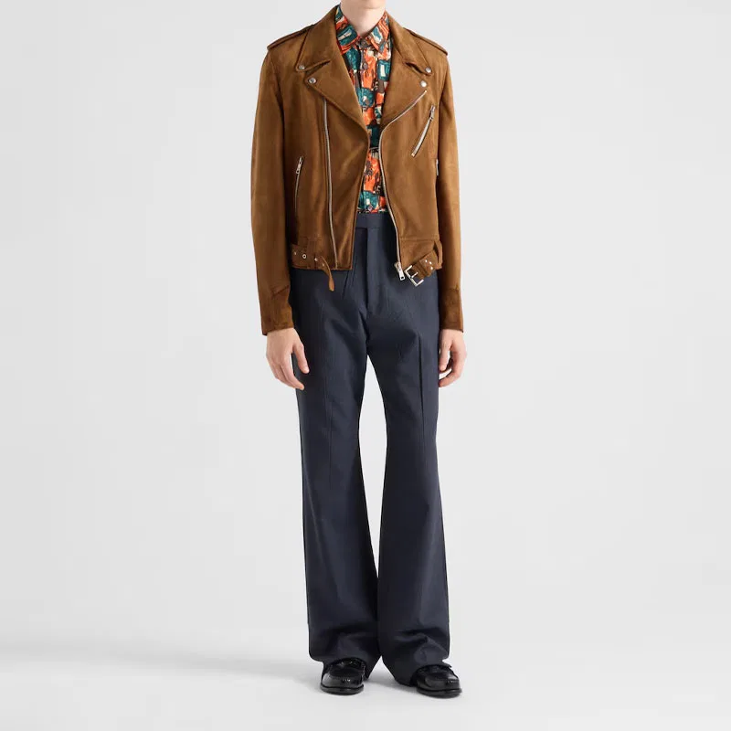 Мужской куртка прямого кроя PRADA, Brown — фото 4
