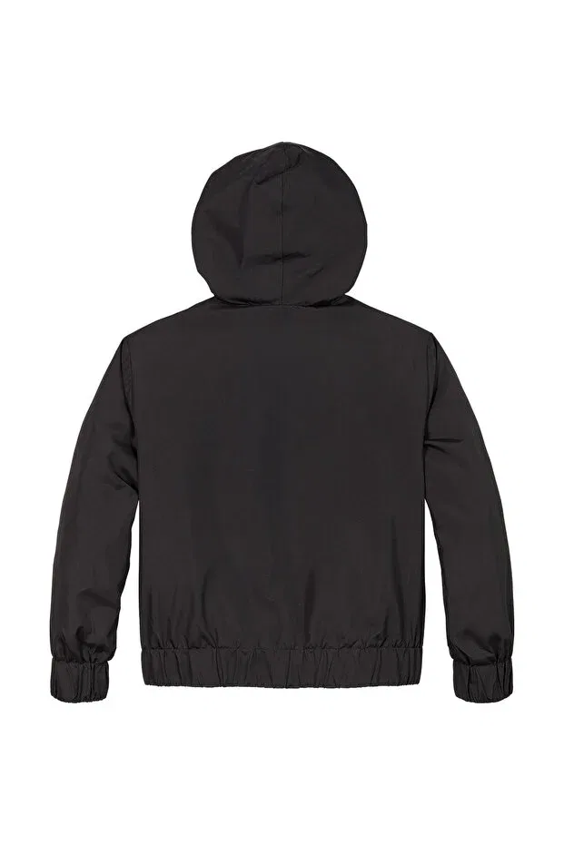 Детская куртка для девочек с капюшоном Calvin Klein, Black — фото 2