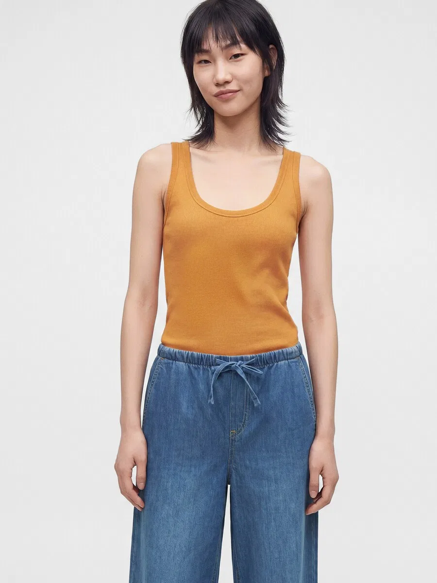 Джинсы GAP Wide leg Jeans 'EASY' синего цвета — фото 3