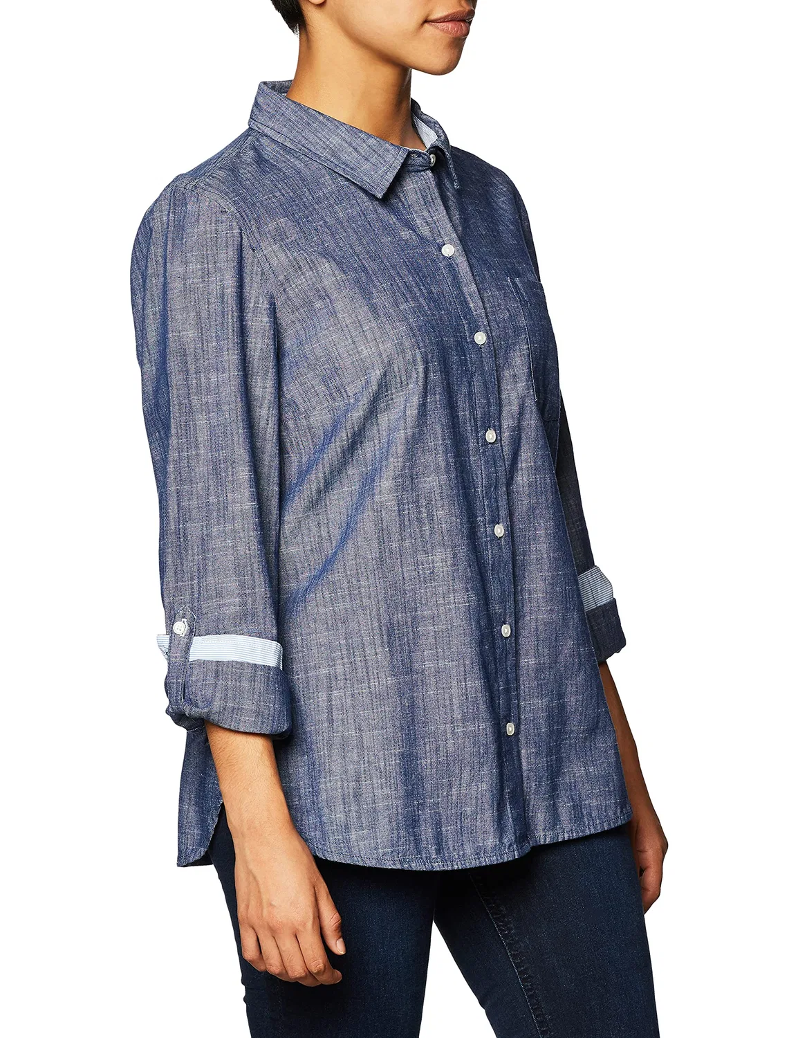 Женская рубашка с регулируемыми рукавами Tommy Hilfiger, Chambray — фото 2