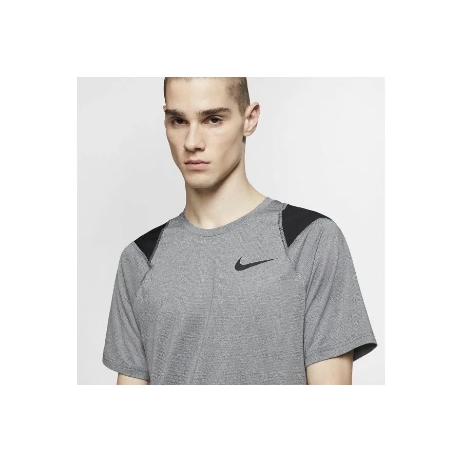 Мужская футболка Nike Pro с коротким рукавом, модель CJ4842-084, Серый