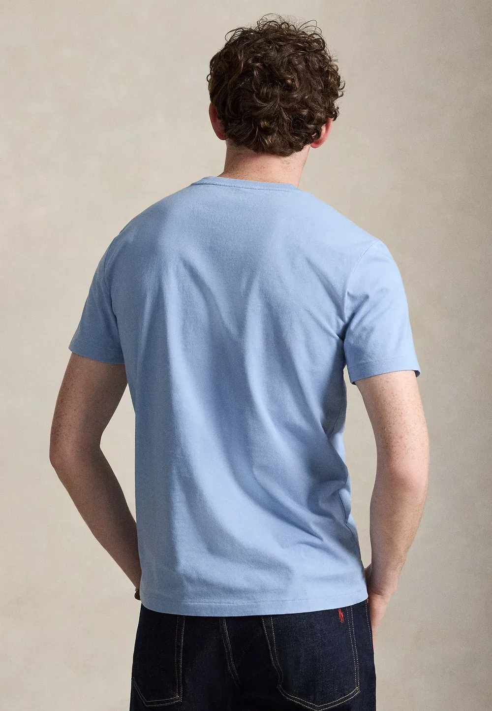 Футболка с коротким рукавом - базовая модель Polo Ralph Lauren, Chambray Blue/C7553 — фото 3