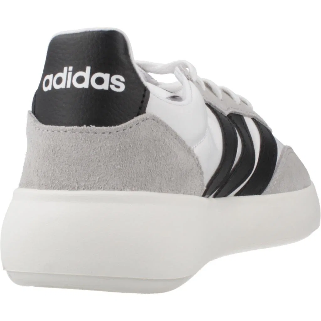 Детские кроссовки с верхом из замши и текстиля Barreda Decode J Adidas, Weiss Schwarz Grau — фото 3