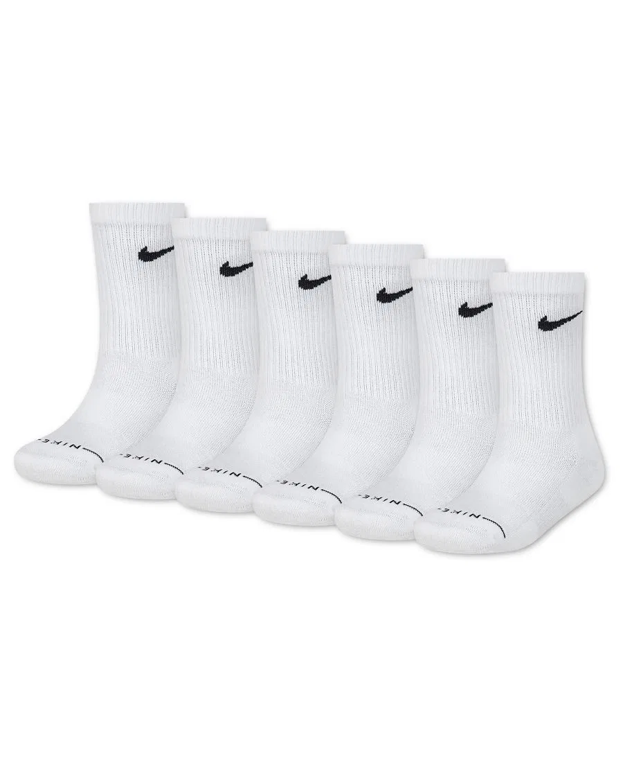 Носки спортивные с технологией Dri-FIT, комплект из 6 пар Nike, White