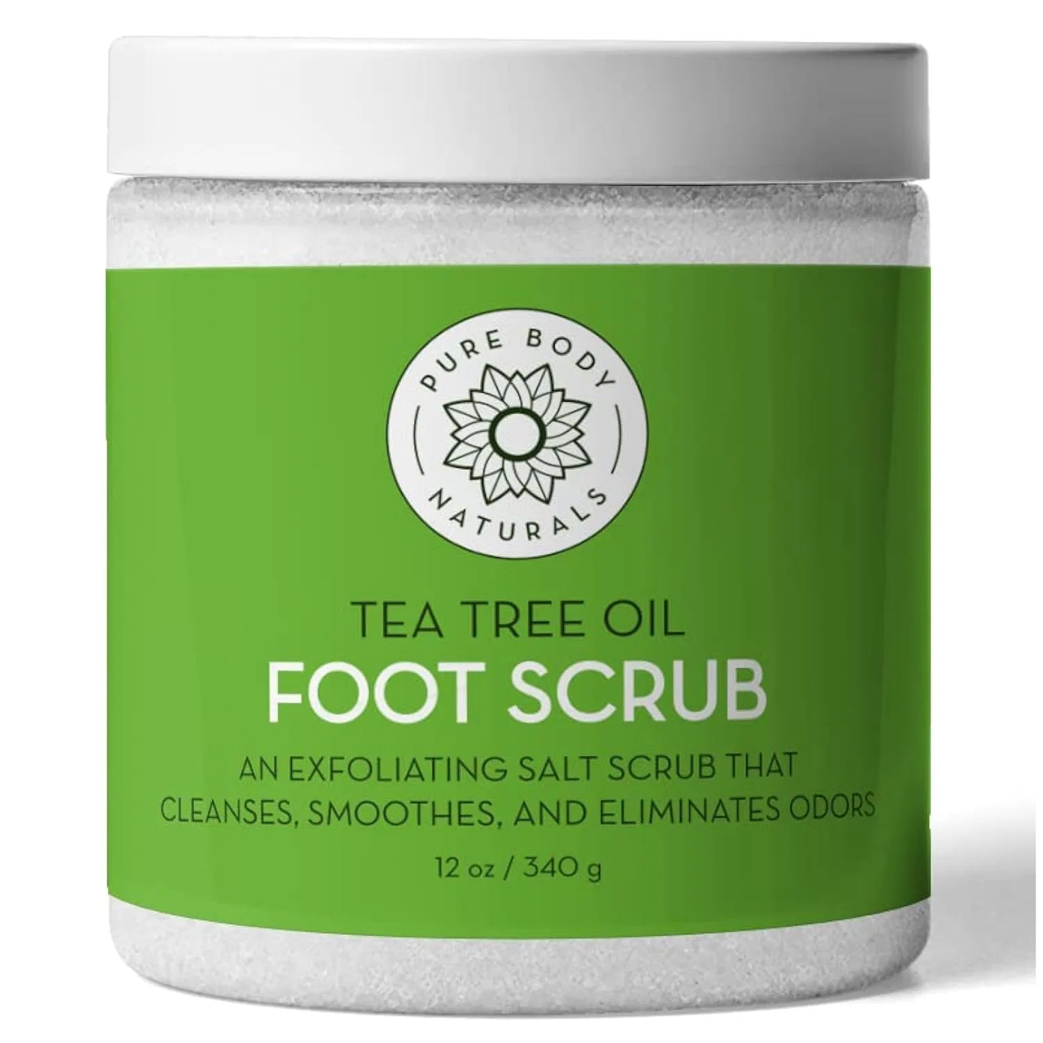 Скраб для ног Pure Body Naturals с маслом чайного дерева, 12 жидких унций