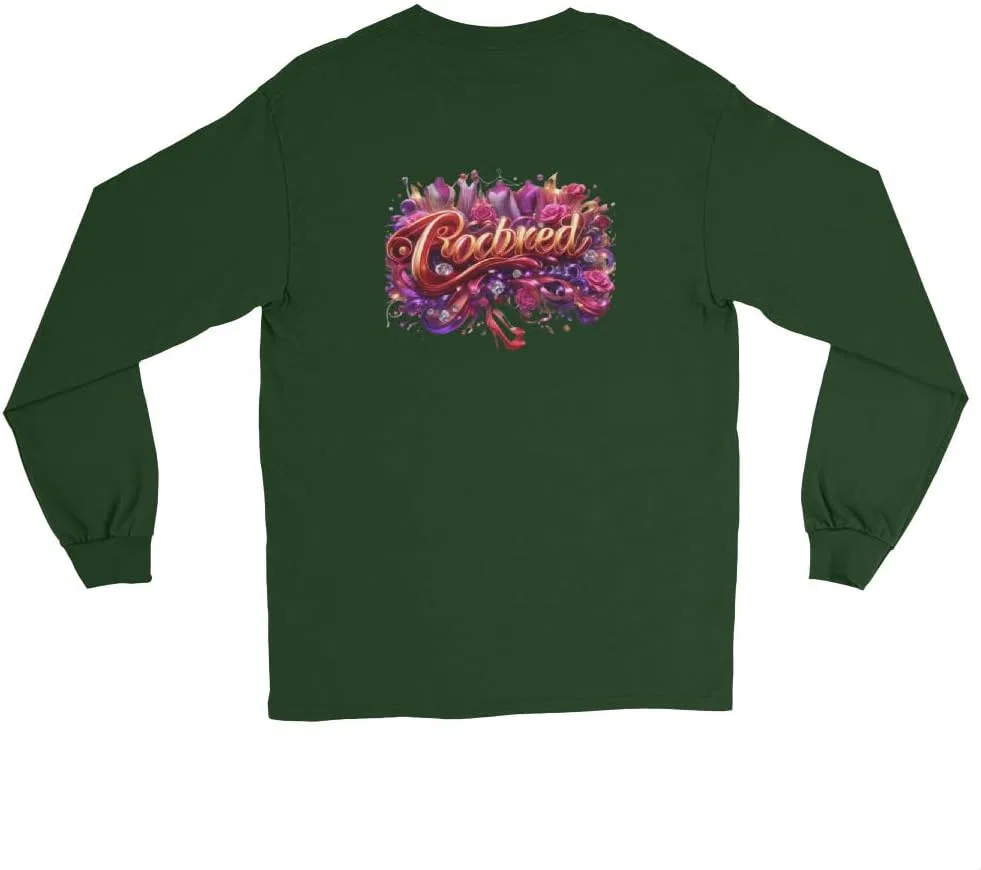Мужская длинная футболка с длинным рукавом Classic Gildan, Forest Green — фото 2