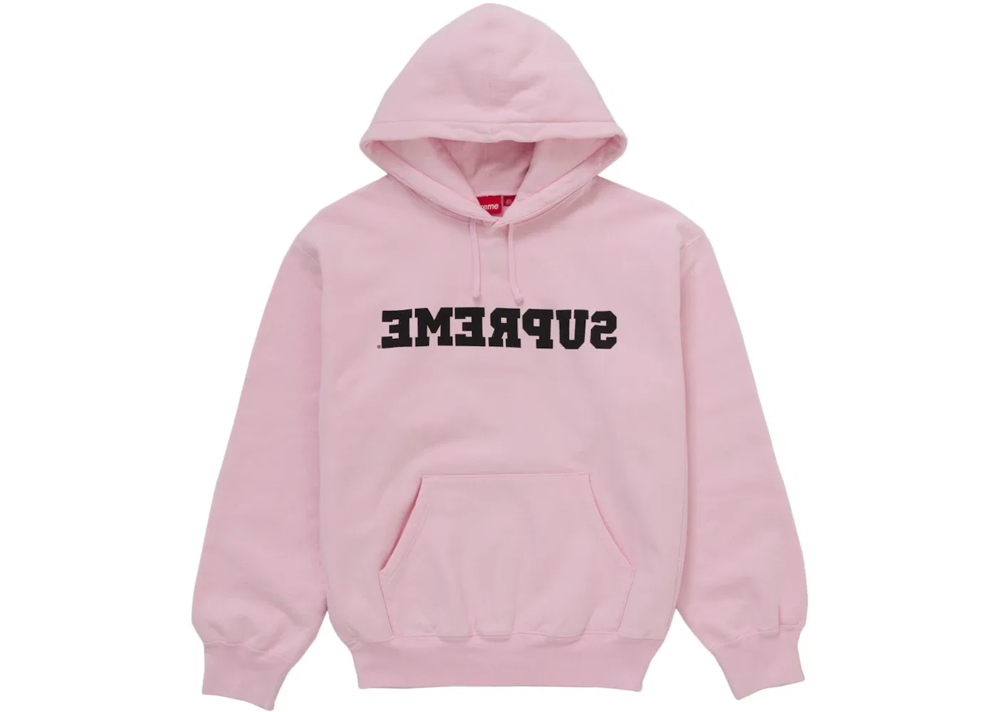 Мужской свитшот Reverse Hooded с принтом Supreme, Pink