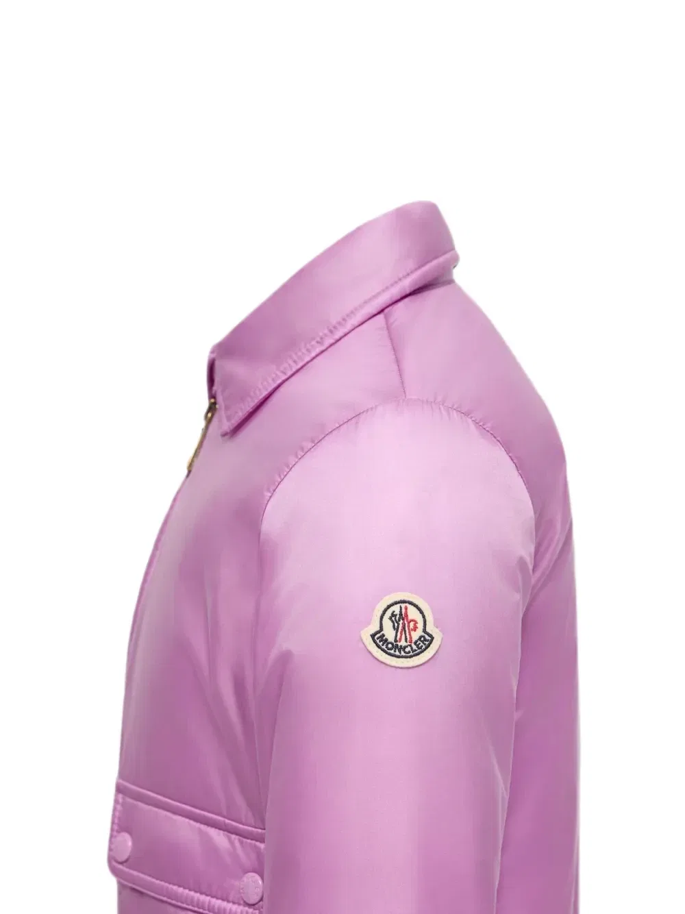 Пуховик Лансет Moncler Enfant, розовый — фото 3
