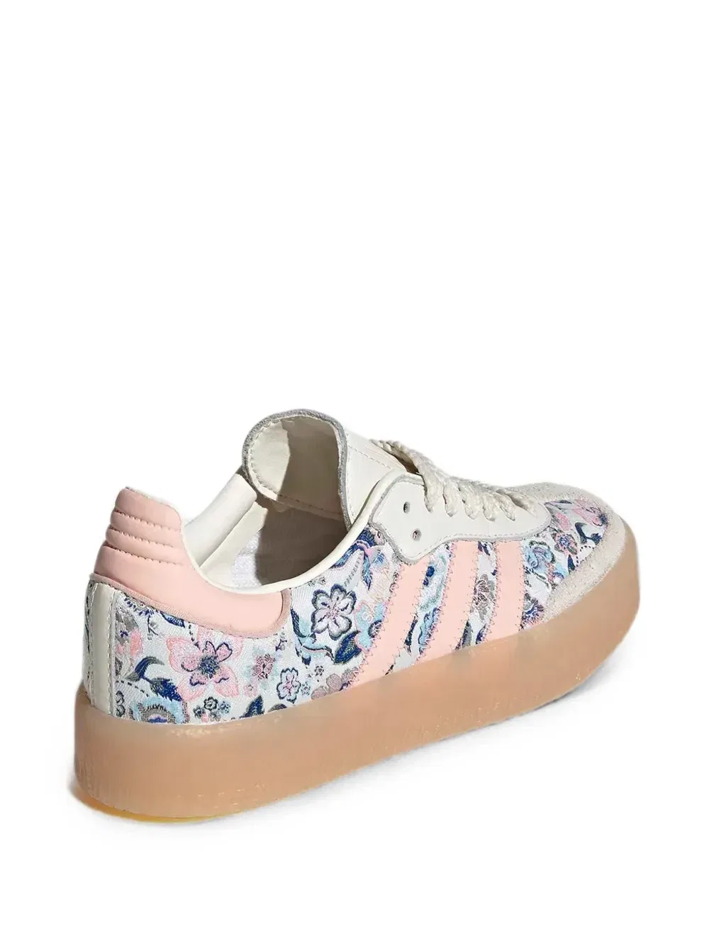 Кеды Samba с принтом Liberty Adidas Kids, бежевый — фото 3