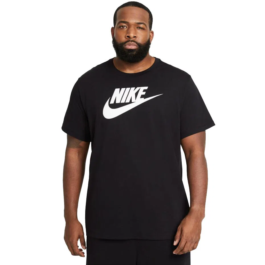 Мужская футболка с принтом SportSwear Nike, Schwarz Weiss — фото 4
