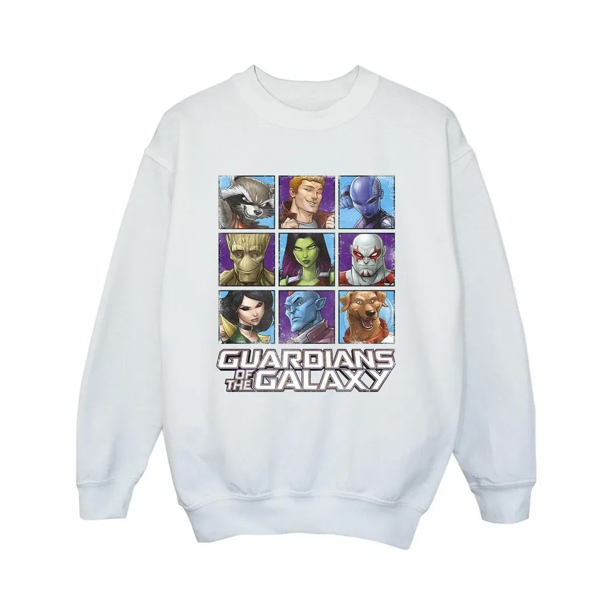 Свитшот с принтом Character Squares Guardians Of The Galaxy, White — фото 2