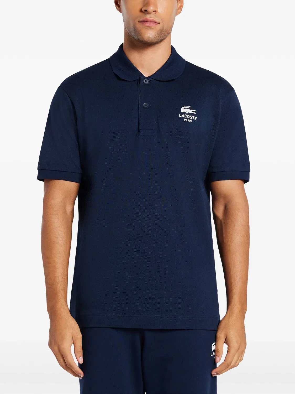 Поло с принтом Lacoste, синий — фото 4