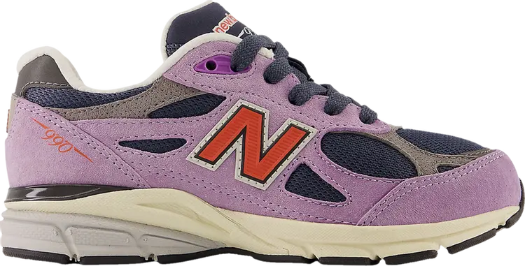 

Кроссовки New Balance 990v3 Little Kid 'Raw Amethyst', фиолетовый
