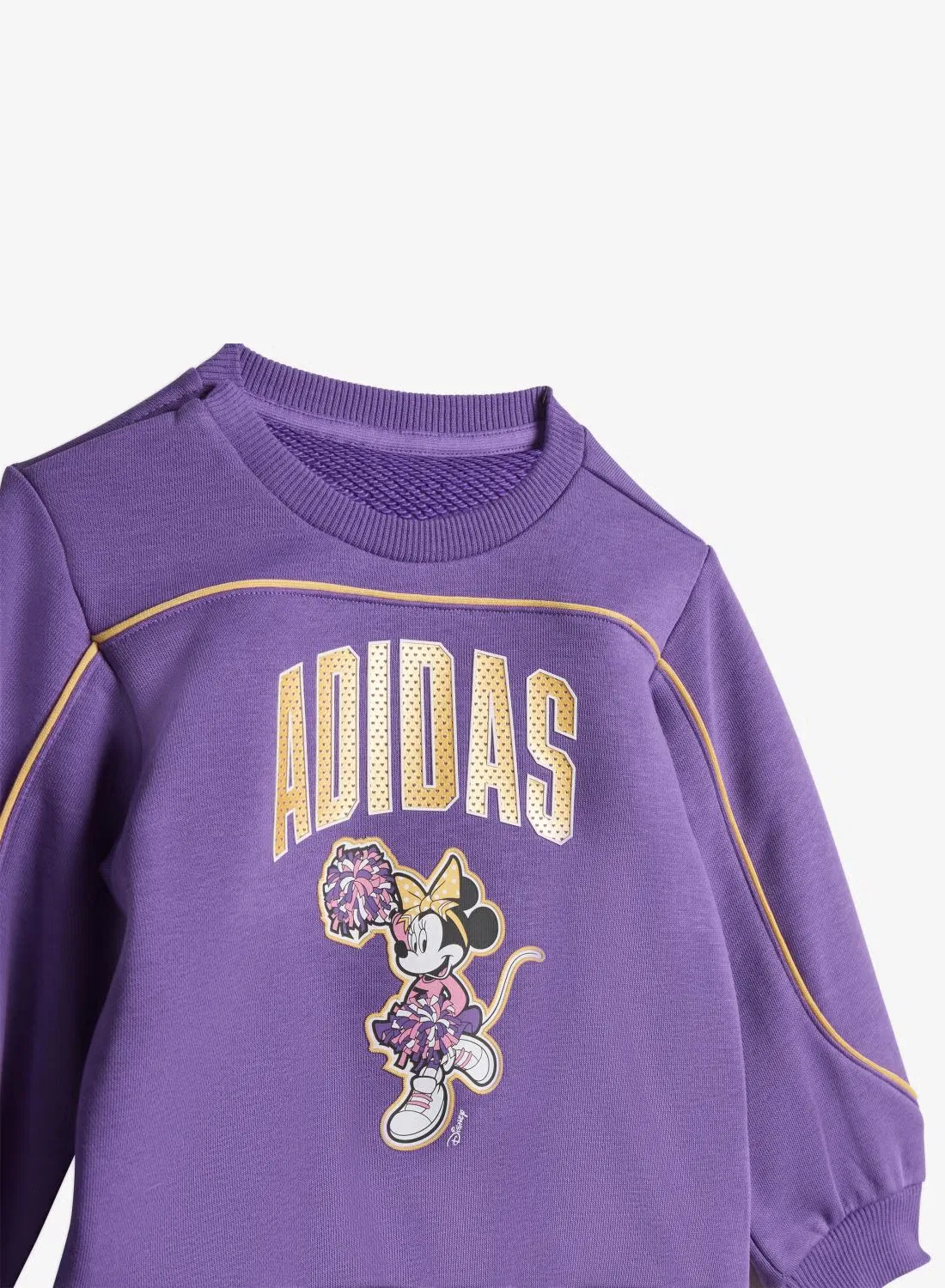 Комплект спортивный с принтом Minnie Mouse Adidas, фиолетовый — фото 3