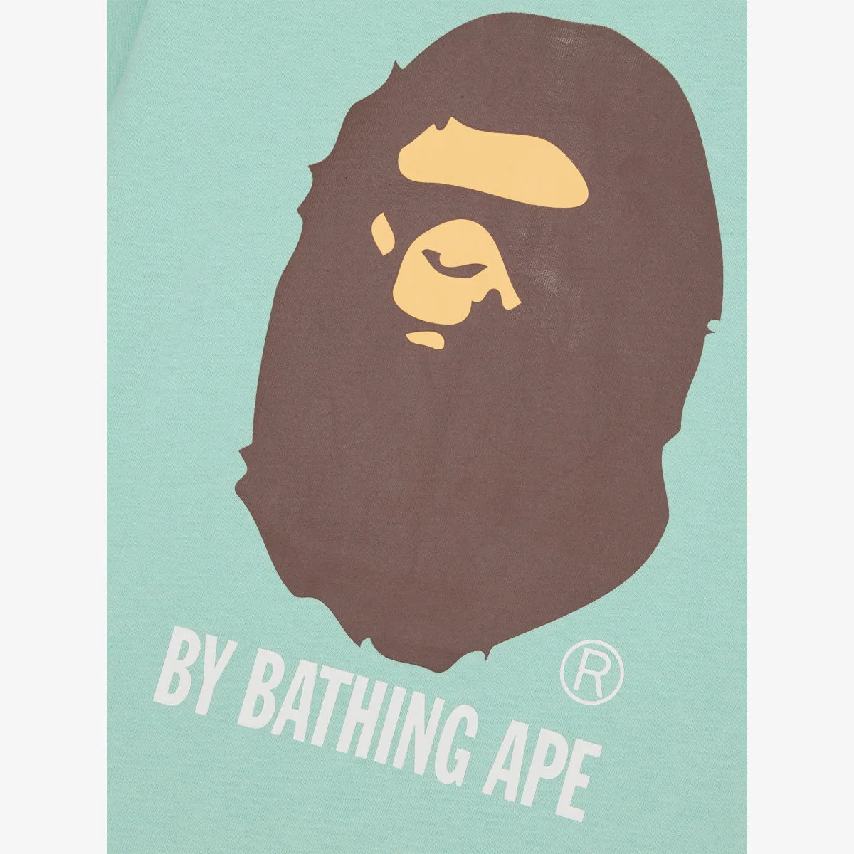 Хлопковая футболка с фирменным принтом, размер 2-9 лет A Bathing Ape, зеленый — фото 2