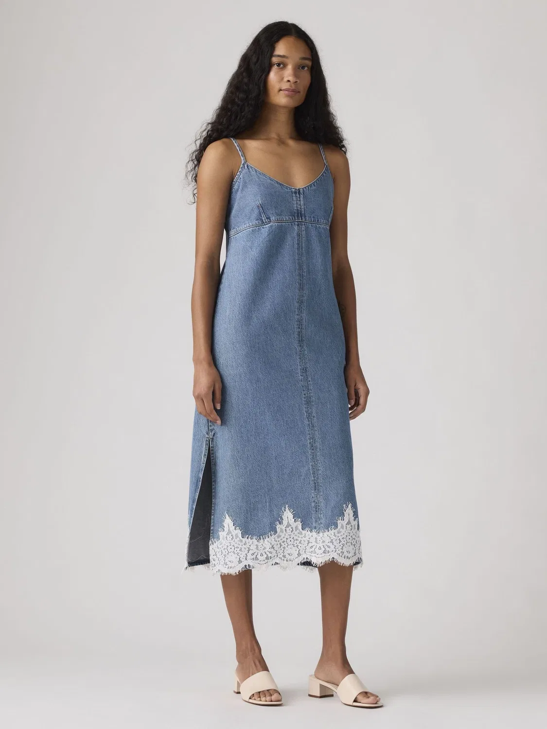 Платье-комбинация джинсовое Levi's 90s Denim Slip Dress, Синий