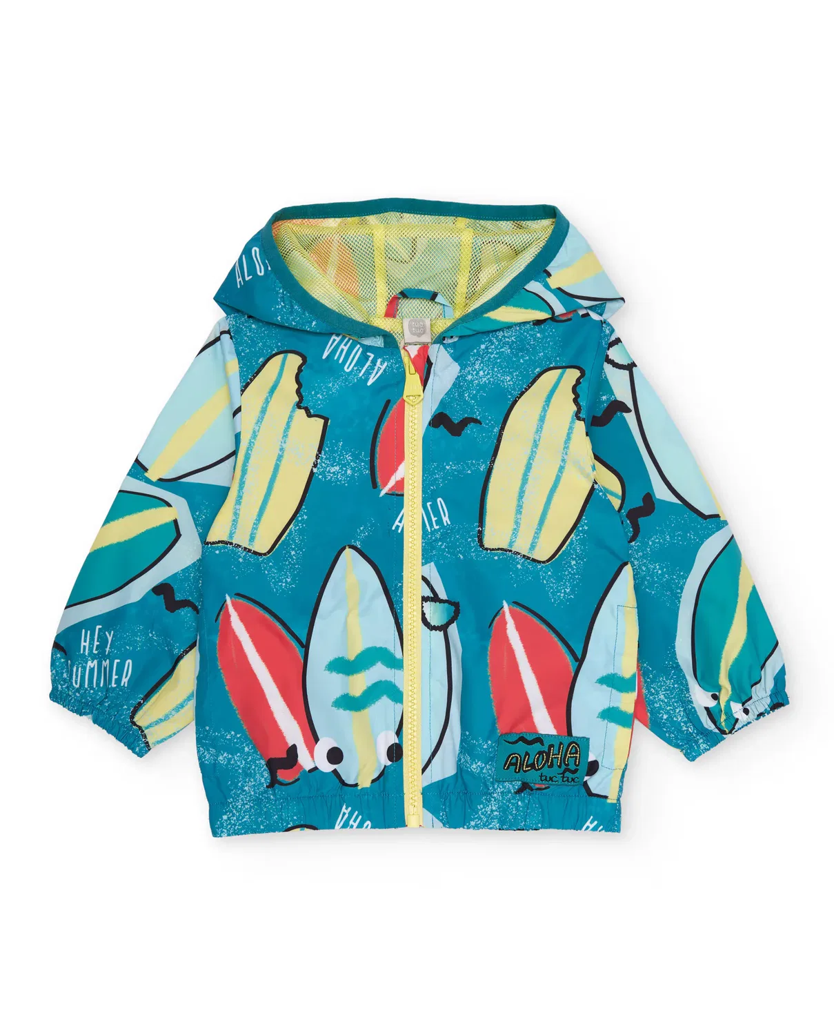Детская куртка для мальчиков с принтом Chaqueta de niño de plana con estampado tablas de surf Tuc tuc, Azul