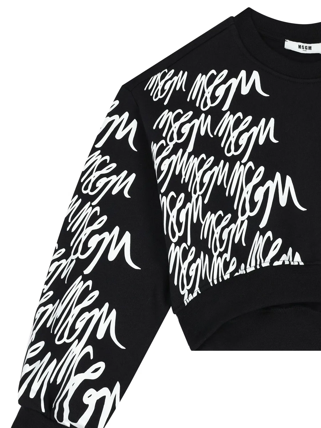 Свинцовая толстовка с логотипом MSGM, черный — фото 3